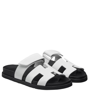 Hermes Unisex Chypre Sandal White